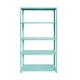 thumbnail image 4 of Ar Shelving 5-Tier Powder-Coated Metal Decorative Household Storage Shelving Unit Bookcase in Light Blue (35 in. W x 69 in. H x 12 in. D), 4 of 13