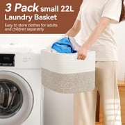 3 Pack Storage Basket, Woven Baskets for Storage, Organizer Bins Laundry Basket, Decor Basket for Toys, Towels, Books