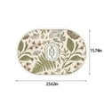 thumbnail image 3 of Fmbmuo Bohemian Bathroom Rugs Oval Low Pile Non-Slip Backing Bath Mats for Bathroom Rubber 16x24in D, 3 of 5