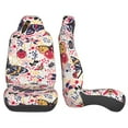 thumbnail image 2 of LAKIMCT Insect Butterfly Bug Car Seat Covers Vehicle Front Seat Covers Universal Fit Seat Protector, 2 of 9