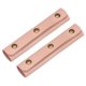 thumbnail image 1 of Uxcell 2Pcs Funda de Mango de Cuero con 3 Broches Metálicos para Maletas, Rosa Durazno, 1 of 7