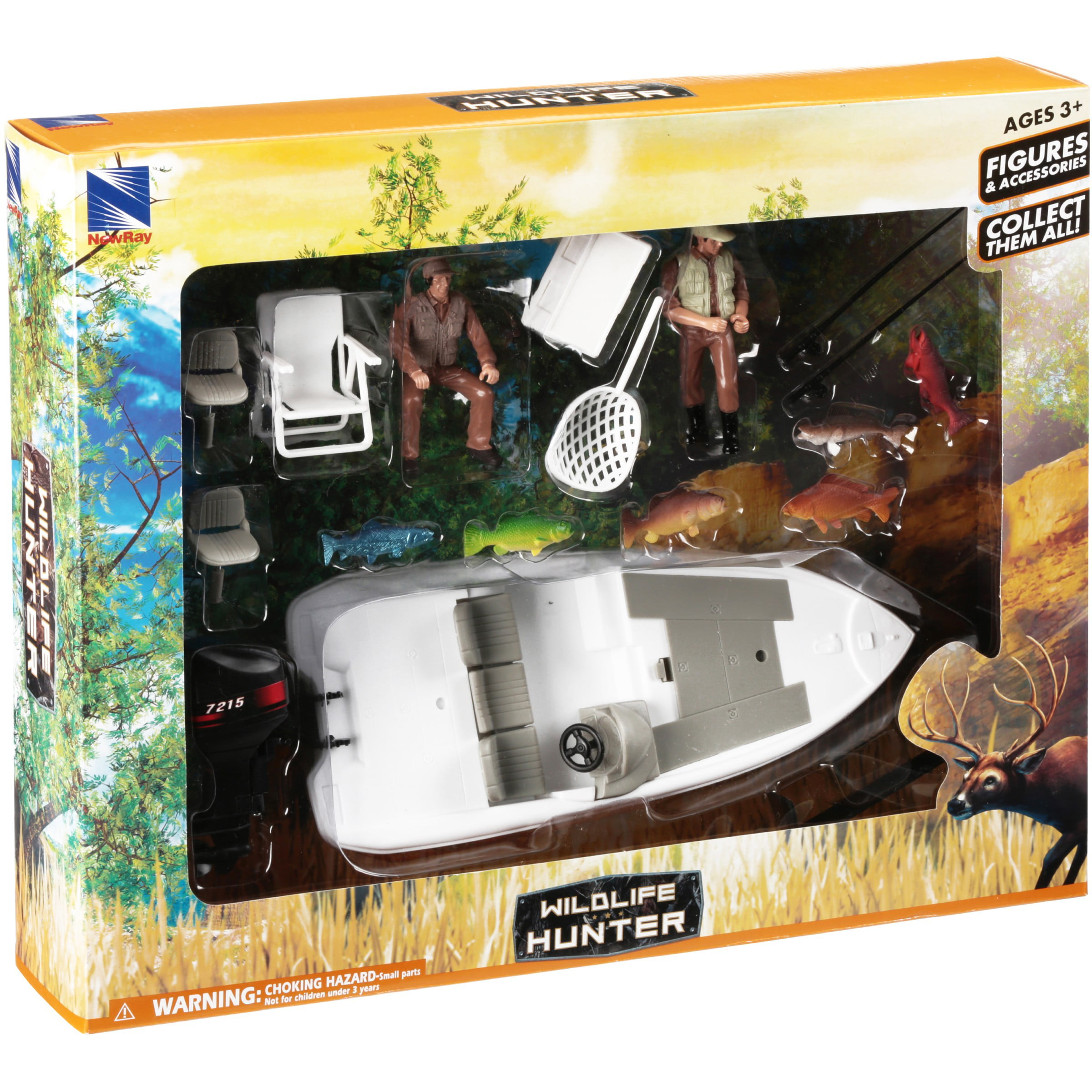 Wild Hunting Fishing Set with Boat 