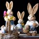 thumbnail image 2 of Decoración De Pareja Paja De Simulación Conejo De Pascua Lindo Suministros De Vacaciones Para Niños Exquisitos, 2 of 4