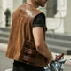 thumbnail image 5 of Chaleco de cuero para hombre Primavera y otoño Tendencia de moda Chaleco de chaqueta de un solo pecho Chaleco para hombre, 5 of 6