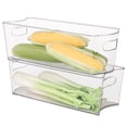thumbnail image 4 of Smart Design Stackable Clear Refrigerator Storage Bin with Handle - 8 Pack - 6 x 16 inch, 4 of 8