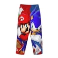 thumbnail image 3 of Lsque Mario Print Women's Pajama Pants, Lounge Pant - Comfortable Home Wear,Elastic Waistband, Stylish Design-XX-Large, 3 of 9