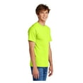 thumbnail image 3 of Port & Company Men's Comfortable Short Sleeve Tall Core Blend T-Shirt Safety Green LT, 3 of 5