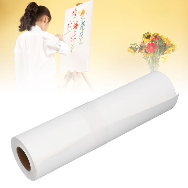 Poster Paper, Semi Cotton Paper Paper Roll White Paper Roll with 10m Length for Painting Drawing
