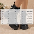 thumbnail image 6 of FRSASU Women's Butterfly Chain Decor Platform Lug Sole Boots Side Zipper Lace Up Chunky Heel Ankle Booties Black, 6 of 8