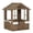 Brown, variant on Natural Wood 3-in-1 Kids Swing Set with Slide, Baby Swing, Pretend Play - Outdoor Playset for Toddlers Ages 1.5-4, Durable HDPE Construction