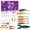 Purple, variant on Complete Bass Fishing Lures Kit, Jig Heads Hooks Soft Worm Bait Set, Freshwater Hard Bait Tackle Box for Anglers (Black)