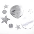thumbnail image 4 of Guirnalda de papel con estrellas brillantes de 4 m y 13 pies para decoración de bodas, graduaciones, fiestas de Navidad y Ramadán, fondo de habitación. plata, 4 of 9