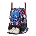 thumbnail image 2 of Meileang Baseball Bag Durable Zipper Design Oxford Cloth Baseball Backpack with Shoe Compartment for Sports Activity, 2 of 8