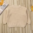 thumbnail image 4 of Chandail Tricoté pour Nouveau-Né et Tout-Petit Bébé, Garçon Fille, Automne Hiver, Chaud, Col Ras du Cou, Chandail, Hauts, Tenues, Vêtements, 4 of 7