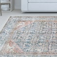 thumbnail image 4 of Vintage Geometric Power-loomed Indoor Boho Area Ru, Latte, 5' x 7.6', 4 of 5