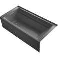thumbnail image 1 of Kohler K-1124-La Archer Collection 72" Three Wall Alcove Jetted Whirlpool Bath Tub - Grey, 1 of 3