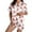 3-White, variant on Arlun Satin Pajamas for Women Set 2026 New Funny Crayfish Pattern Print Button up Short Sleeve with Shorts Fashion Stripes Comfortable Sleepwear Loungewear 2 Piece Pjs 3-Yellow XL