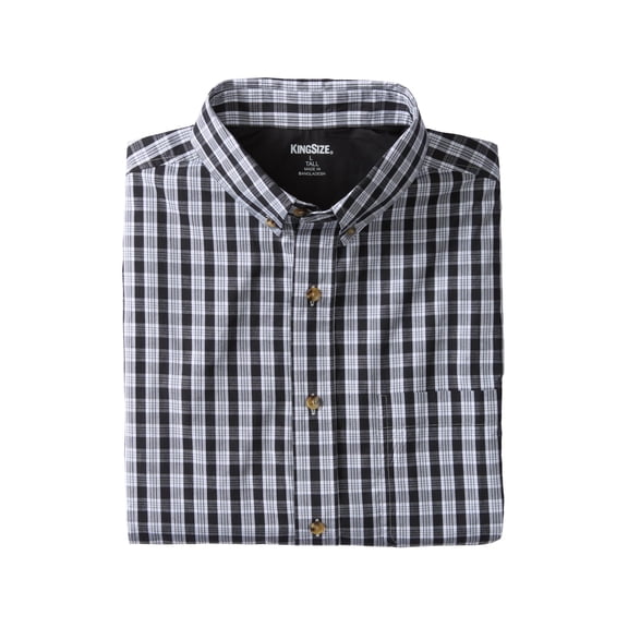 KingSize Men's Big & Tall Long Sleeve Wrinkle Free Sport Shirt