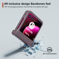thumbnail image 6 of for Motorola Razr 40 Ultra Case with Hinge Protection, Carbon Fiber Texture Slim Shockproof Durable Anti-Scratch Hard PC Protective Phone Cover Case for Motorola Razr 40 Ultra, Brown, 6 of 6