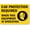 Warning Sign 1, variant on Warning Sign - Personal Protective Equipment Ear Protection Required, 8"x12" Metal Sign [with Graphic], When Equipment Operating, PPE Safety Sign, Workplace Safety Sign