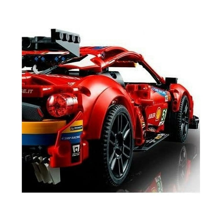 Lego technic 42125 ferrari 488 gte af corse 51 , modele authentique de la  voiture de course dendurance a exposer, pour adultes LEGO42125 - Conforama
