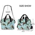 thumbnail image 2 of FORMRS Reusable Lunch Bag for Work School Leakproof Insulated Cooler with Adjustable Shoulder Strap, Swimming Otters Pattern, 2 of 6