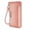 Pink, variant on Wrangler Long Wallet for Women RFID Blocking Large Capacity Clutch Purse Wristlet Card Holder with Zipper, Turquoise