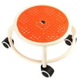 thumbnail image 3 of Tabouret Bas Rond à Roulettes, Tabouret de Pédicure Rotatif à 360 Degrés Repose-Pieds Robuste Tabouret Mini Mobile, Tabouret à Roulettes Universel pour Garage Salon Maison, 3 of 7