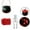 Red, variant on Halloween Haunted Eyeball Witch Cauldrons — Black Flame Pot with Eerie Green Glow, Halloween Decorations for Snack Tables, Dessert Stations & Halloween Party Setups — perfect for spooky party setups