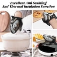 thumbnail image 7 of Pofeuu Elegant Swans Black Background Print Thickened Mini Silicone Oven Mitts Heat Resistant, Rubber Oven Mitt Gloves, Finger Pinch Grips, Pot Holder, Silicone Potholder, 7 of 7