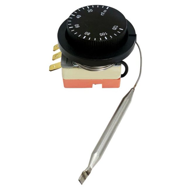 thermostat Intégré 0-120 °C thermostat à Bouton du Régulateur de Température
