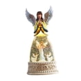 thumbnail image 4 of jifeng Christmas Snow Globe Music Box Angel Ornament Night Lamp Tabletop Statue Musical Style D, 4 of 9