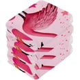thumbnail image 4 of GZHJMY Pink Flamingo Washcloths 2 Pack, Highly Absorbent Soft Cotton Baby Washcloths Fingertip Towels, 12 x 12 Inch, 4 of 7