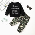thumbnail image 2 of NOLDARES Toddler Baby Boy Fall Winter Clothes 2 Piece Cute PrintLong Sleeve Sweatshirt Elastic Pants Newborn Infant Boy Outfits Clothing(Black,3-4 Y), 2 of 6