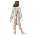 thumbnail image 7 of FORMRS Niños Bathrobe Unisex Hooded Robe Soft Plush Pajamas Sleepwear, Size 10-12T, Light Blue Pattern, 7 of 7