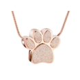 thumbnail image 2 of sunsanly Pet Urn Necklace for Ash Paw Print Cremation Keepsake Mini Urn Pendant Memorial Ash Jewelry for Cat Dog Ash Hair Nails, 2 of 8