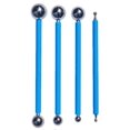 thumbnail image 1 of Juego de Herramientas Raspador - Kit Nivelador de Lechada Bola de Metal Herramienta de Sellado Profesional para Decoración de Arcilla para Esculpir Bordes de Cocina de Baño, 4 Piezas, 1 of 5