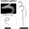 thumbnail image 2 of Christmas Glitter Curly Branch Xmas Glitter Branch 30 Stem Christmas Tree Sticks for Xmas Floral Picks Sprays Crafts Party Festive Home Tree Decorations Silver, 2 of 8