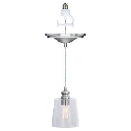 Can Light Conversion Kit >> Instant Pendant Recessed Light Conversion Kit Brushed Nickel Can Light Conversion Kit >> Instant Pendant Recessed Light Conversion Kit Brushed Nickel
