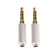 thumbnail image 2 of Convertidor Adaptador de 3,5 Mm Chapado en En uxiliares de 3,5 Mm Pta Yotijar Jack plateado oro del auricular, 2 of 4