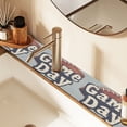 thumbnail image 2 of Yayeee Faucet Mat for Kitchen Sink 30" Diatomite Long Splash Guard Pad, Gray Game Day, 2 Pack, 2 of 7