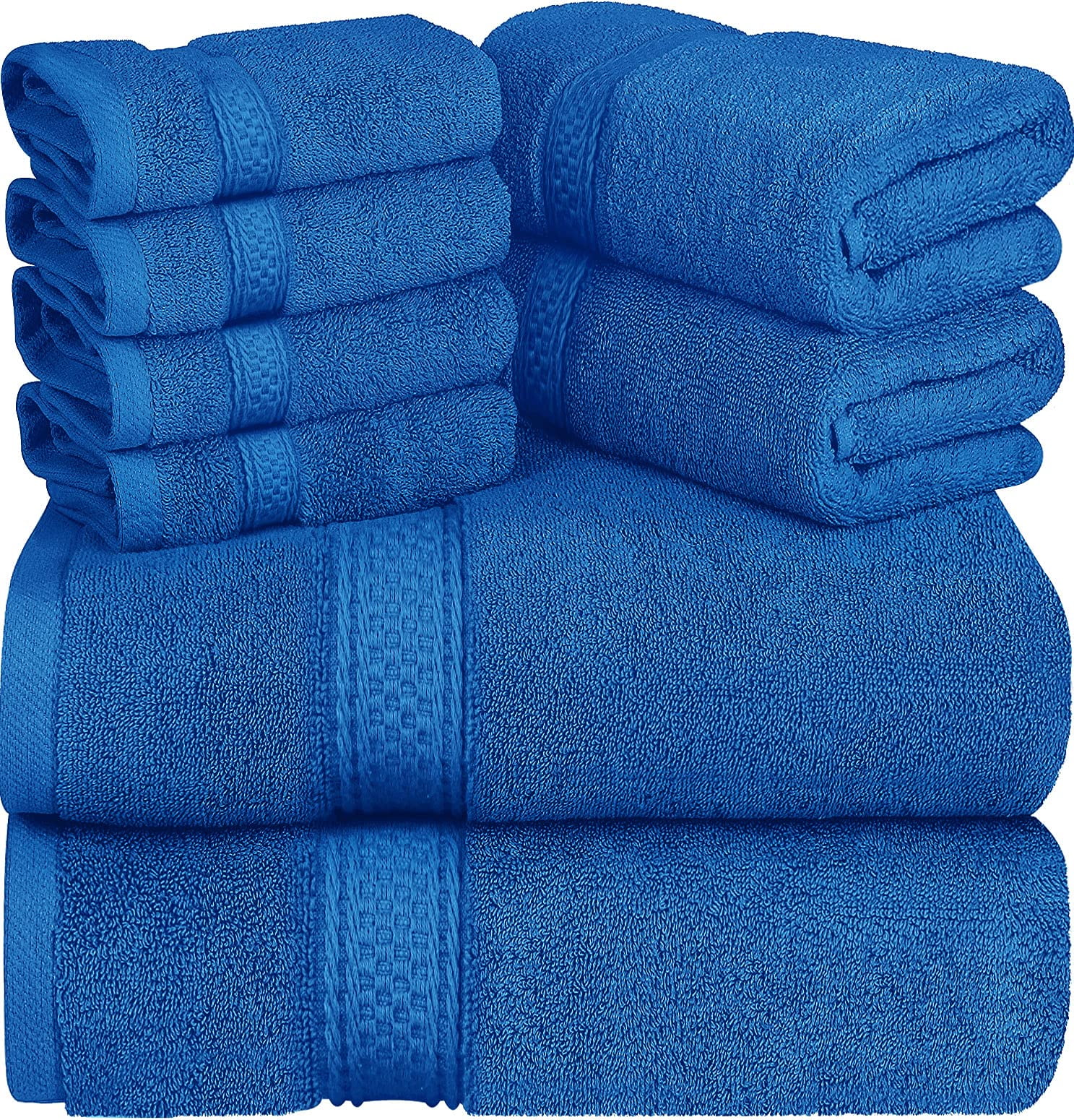 Solid Luxury Premium Cotton 900 GSM Highly Absorbent 2 Piece Bath Towel  Set, Light Blue by Blue Nile Mills