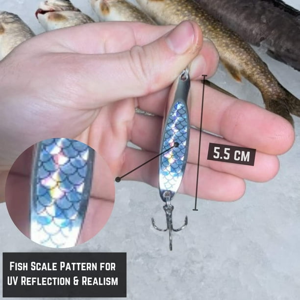 Generic Fishing Lures 5pc Spoon Kit Fishing Lures Trout Lures Fishing Spoons Lures For Trout Pike B Crappie