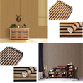 thumbnail image 5 of Papier Peint Rayé en Bois Fond Mur Bureau Armoire Autocollant Rénovation Papier Peint Auto-Collant B, 5 of 5
