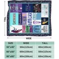 thumbnail image 3 of Lacrosse Throw Blanket for Women Girls, Lacrosse Sport Fleece Blankets Lightweight Fuzzy Cozy Plush Flannel Fleece Decor for Bed Sofa 50"x60", 3 of 6