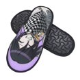 thumbnail image 2 of Danganronpa Kokichi Oma Furry Slippers For Men Women Fuzzy House Slippers Winter Anti-Slip Indoor And Outdoor Slip On Shoes Large, 2 of 8