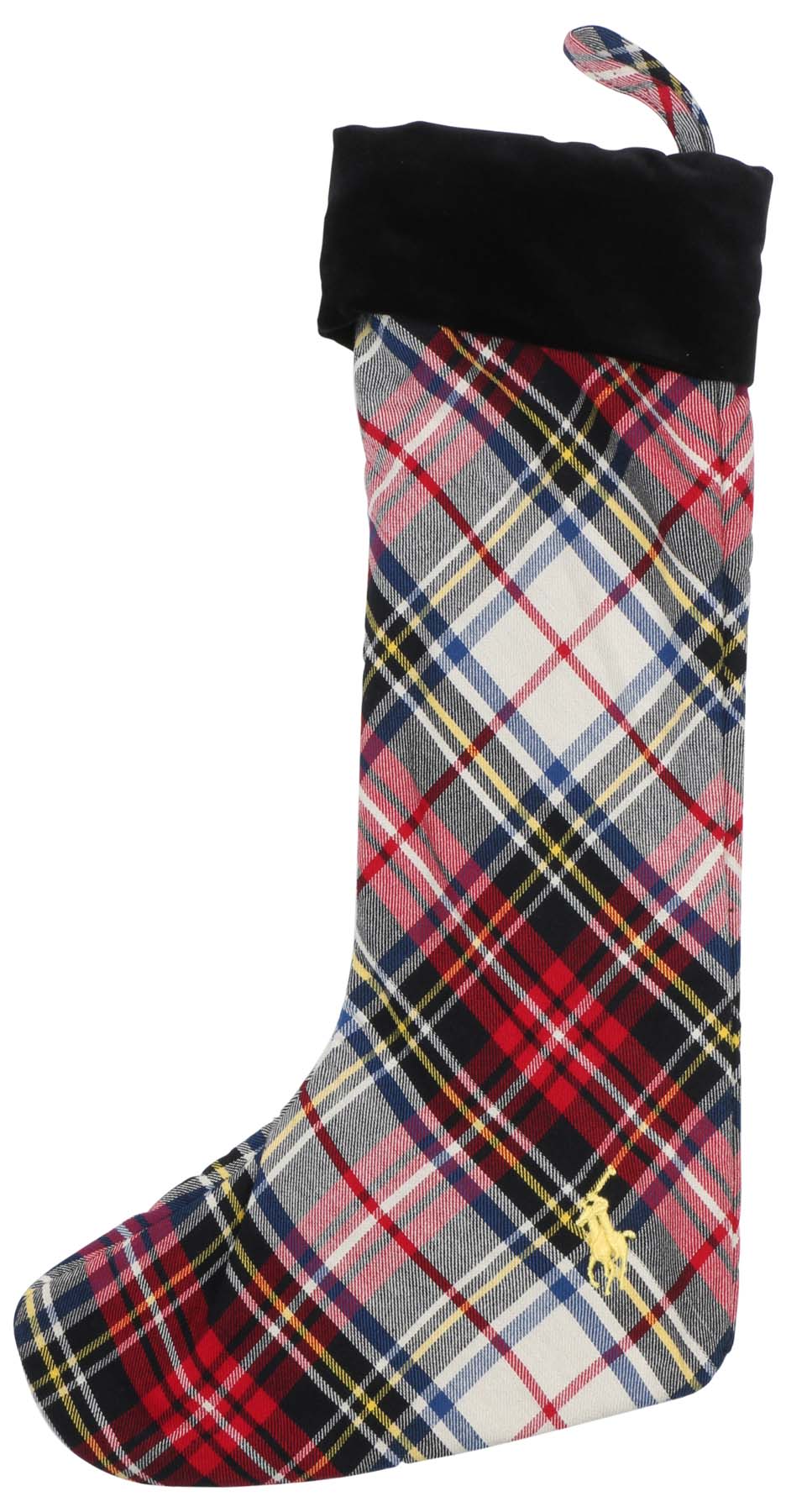 Polo Ralph Lauren Plaid Pony Christmas Stocking-White Multi-O/S - Walmart.com