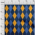 thumbnail image 1 of oneOone Cotton Poplin Navy Blue Fabric Argyle Check Diy Clothing Quilting Fabric Print Fabric By Yard 56 Inch Wide, 1 of 4