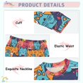 thumbnail image 4 of Dailycode Cotton Pajama Set Snug Fit Long Sleeve Top and Pants for 18M-8Y Happy Cats Faces, 4 of 7