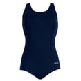 thumbnail image 3 of Dolfin Aquashape Women's Solid Conservative Lap Swimsuit in Black, Size 16, 3 of 4